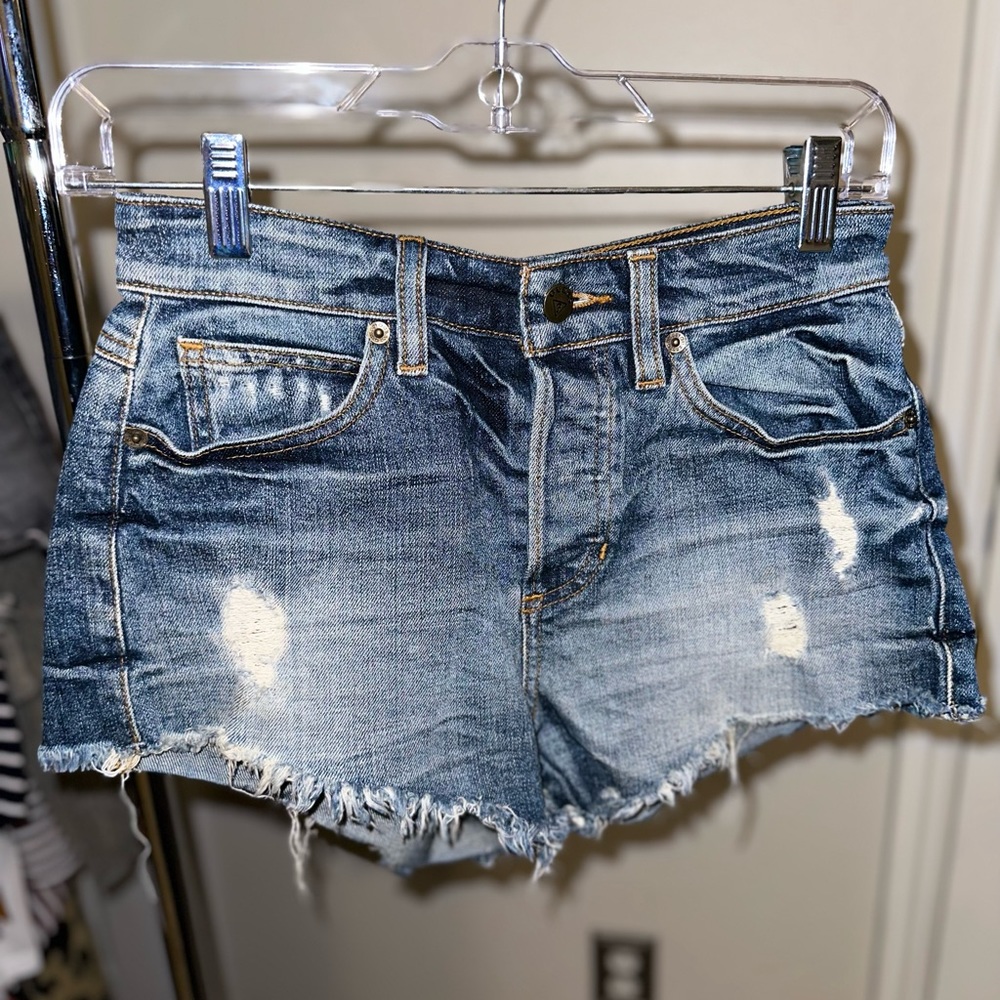 Guess denim cut off shorts